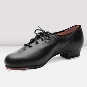 Bloch Ladies Jazz Tap Leather Tap Shoes in Black